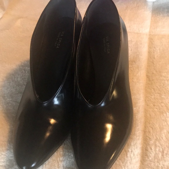 Via Spiga Shoes - VIA Spiga block black pumps size 8 made in Italy